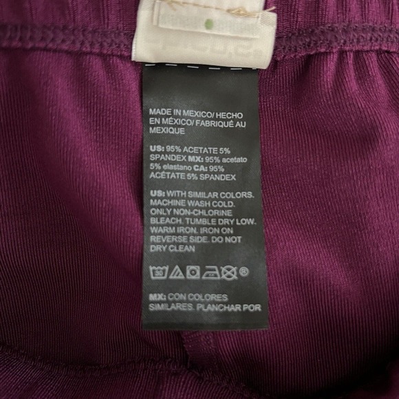 Chicos Pants Womens XS Tall Purple‎ Slinky Travel Career Business Casual Commute - Picture 6 of 6